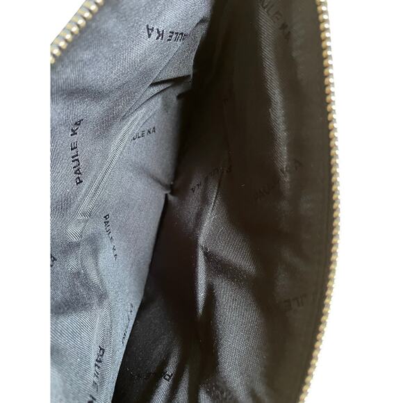 Paule Ka Zebra Print Pony Hair Clutch Purse Pouch - Picture 4 of 4